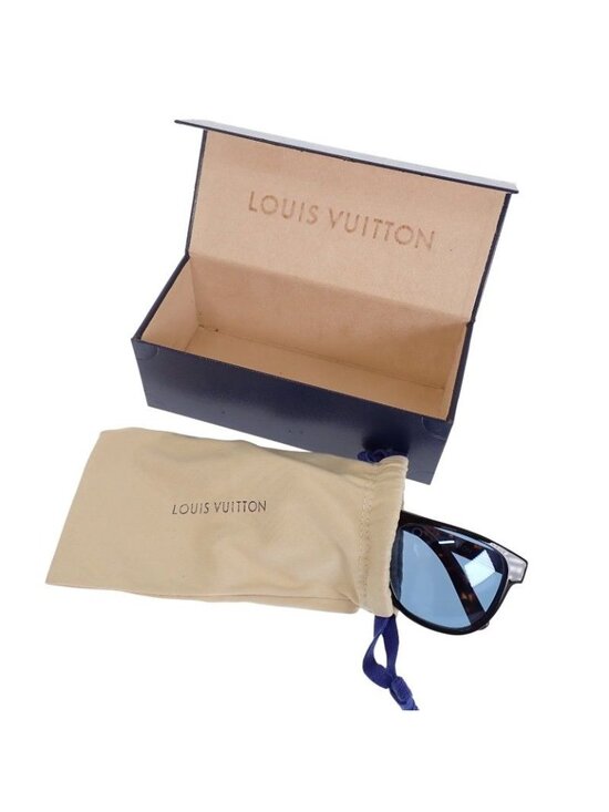 Louis Vuitton Oliver Eyewear Sunglasses Acetate Tortoiseshell Pattern Blue main image 15